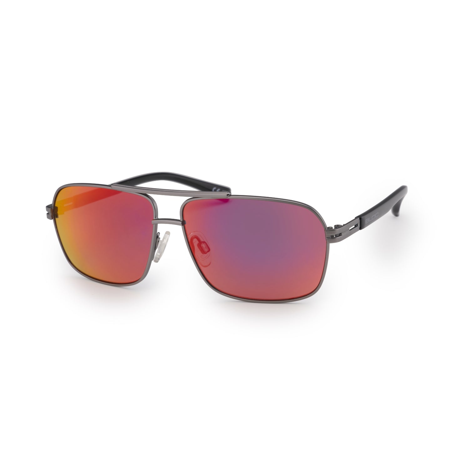 Bloc Small Fit Pilot J831 Sunglasses – Junior Gunmetal Red Mirror Cat 3