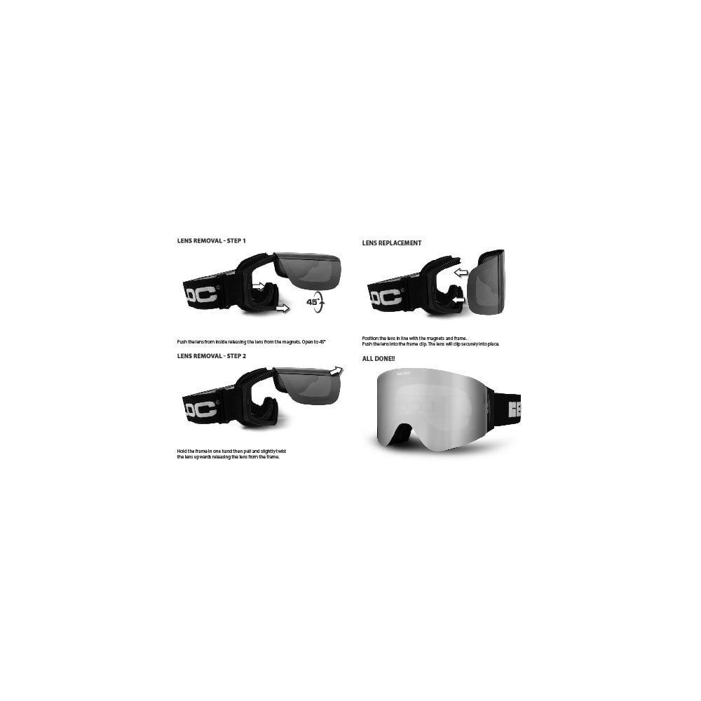Seventy Five G752 Interchangeable Ski Goggles