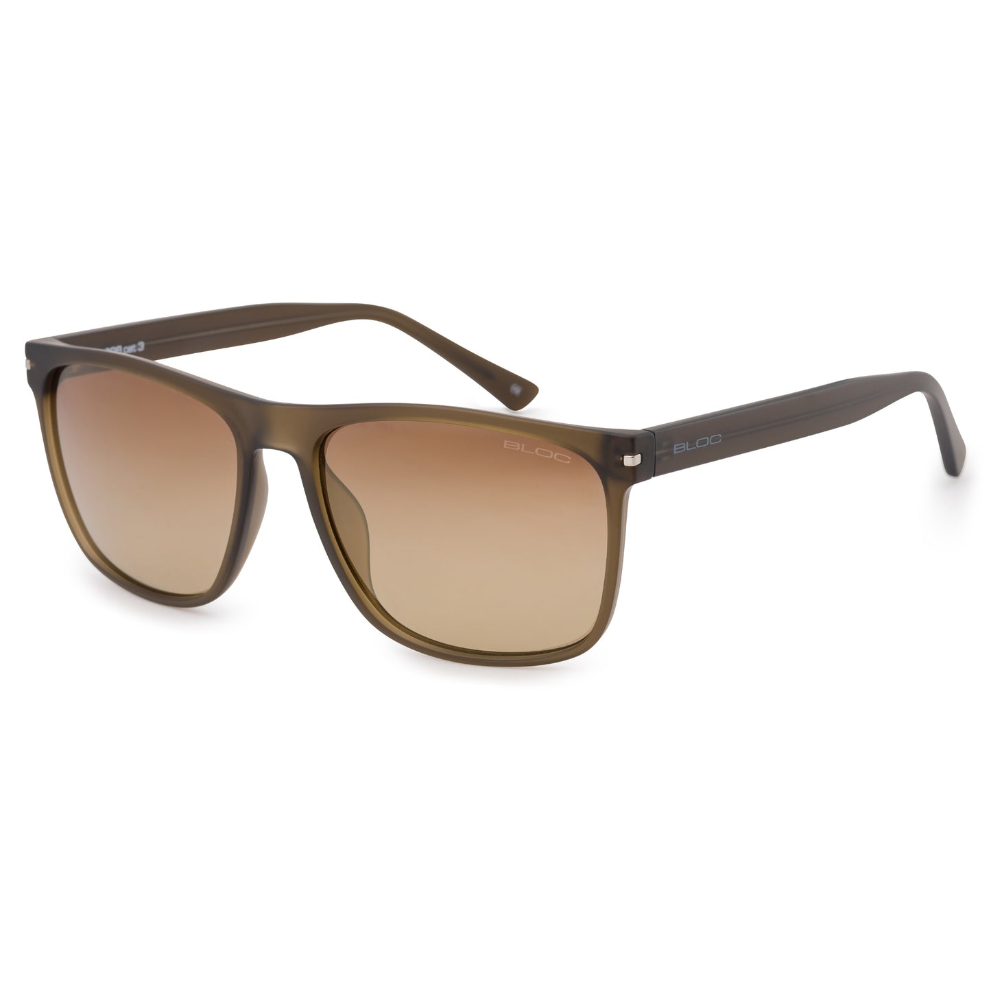 Bloc Luca F951 Sunglasses – Crystal Brown Gold Mirror Cat 2