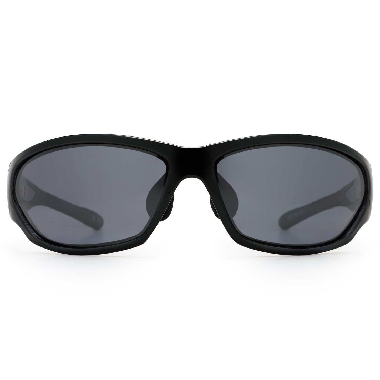 front Bloc Montana Sunglasses – Shiny Black Grey Cat 3