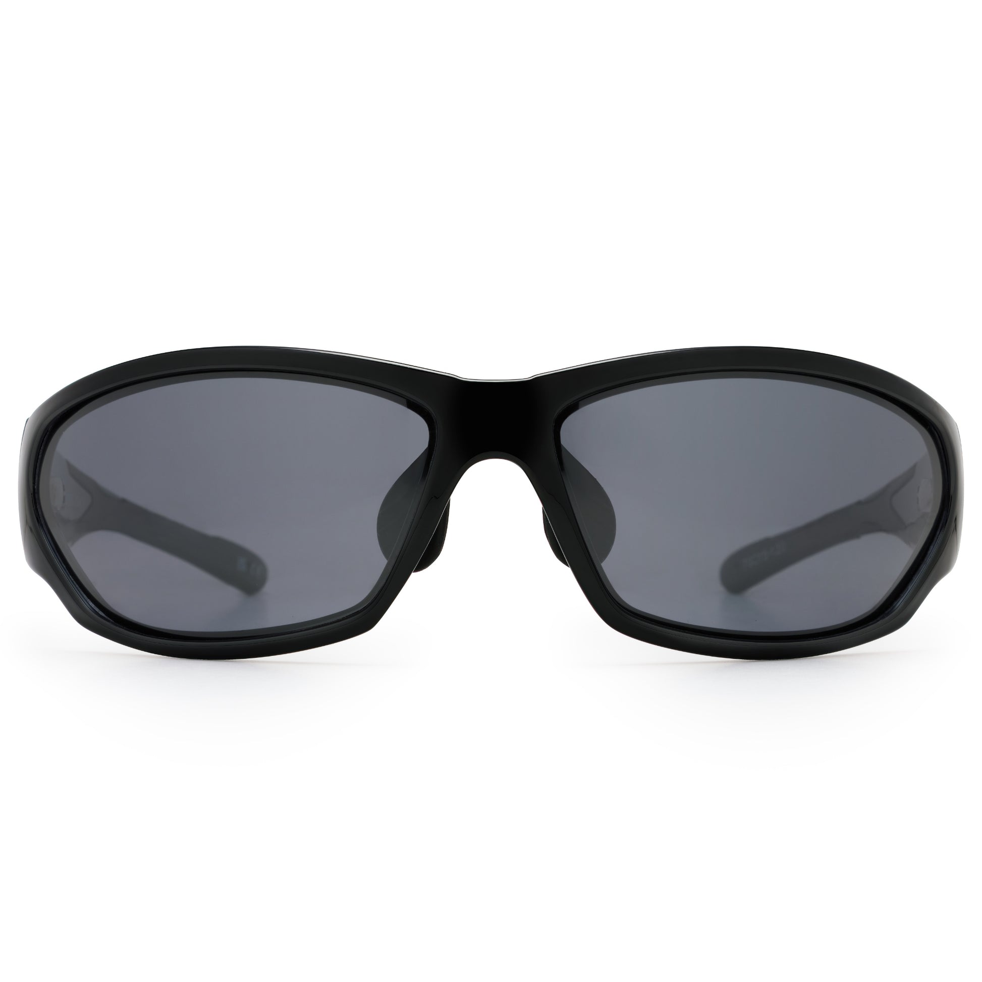 front Bloc Montana Sunglasses – Shiny Black Grey Cat 3