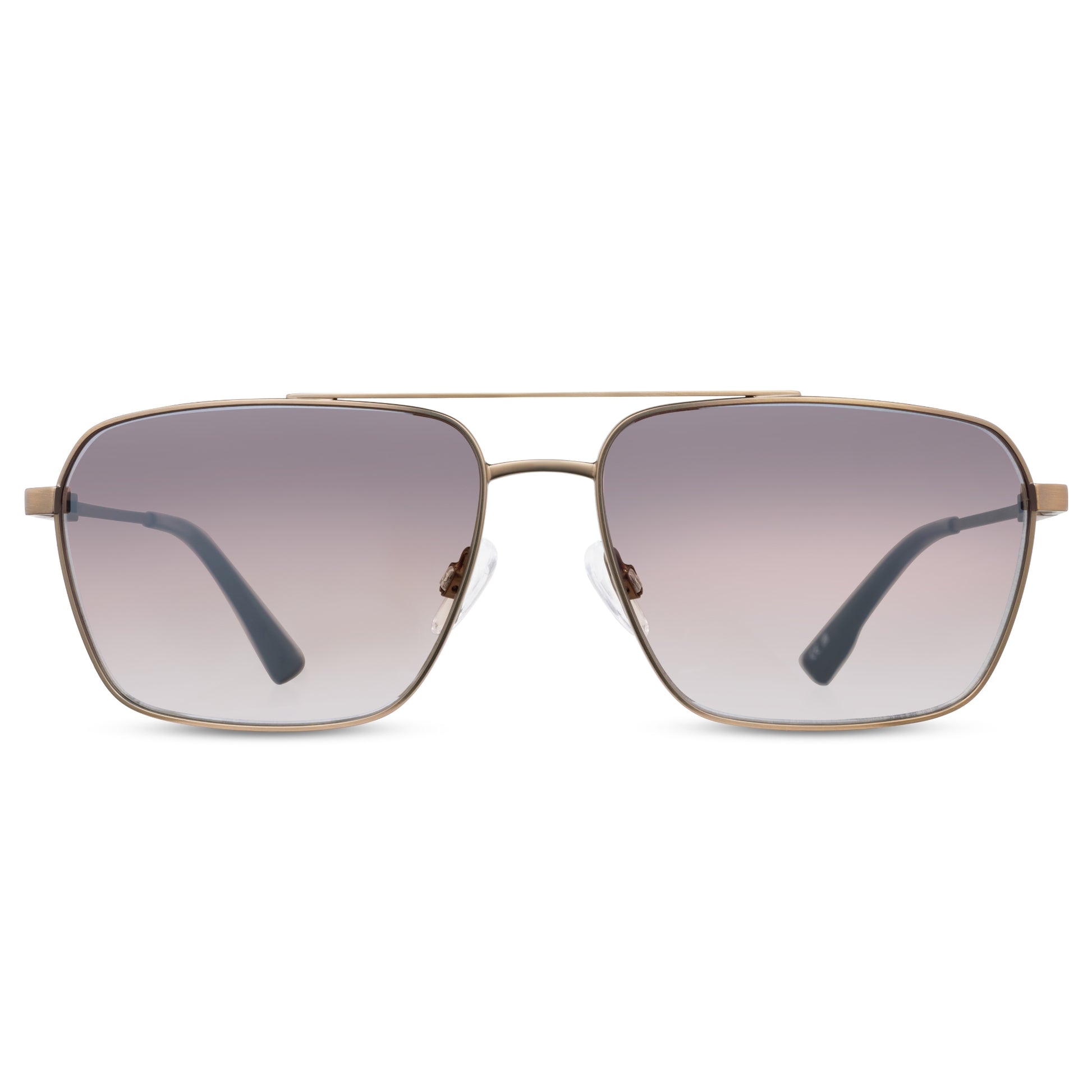 Front Bloc Oxford F01 Sunglasses – Brushed Bronze Smoke Grad Cat 3