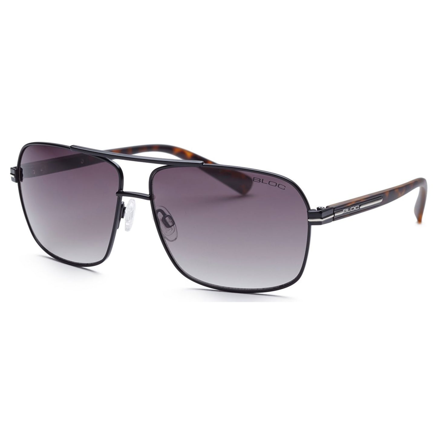 Bloc Pilot F451 Sunglasses – Matt Black Tort Grey Grad Cat 3