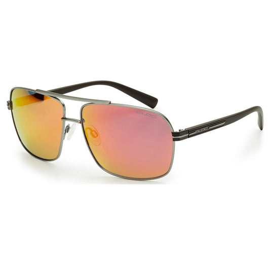 Bloc Pilot FR450 Sunglasses – Matt Gun Black Red Mirror Cat 3