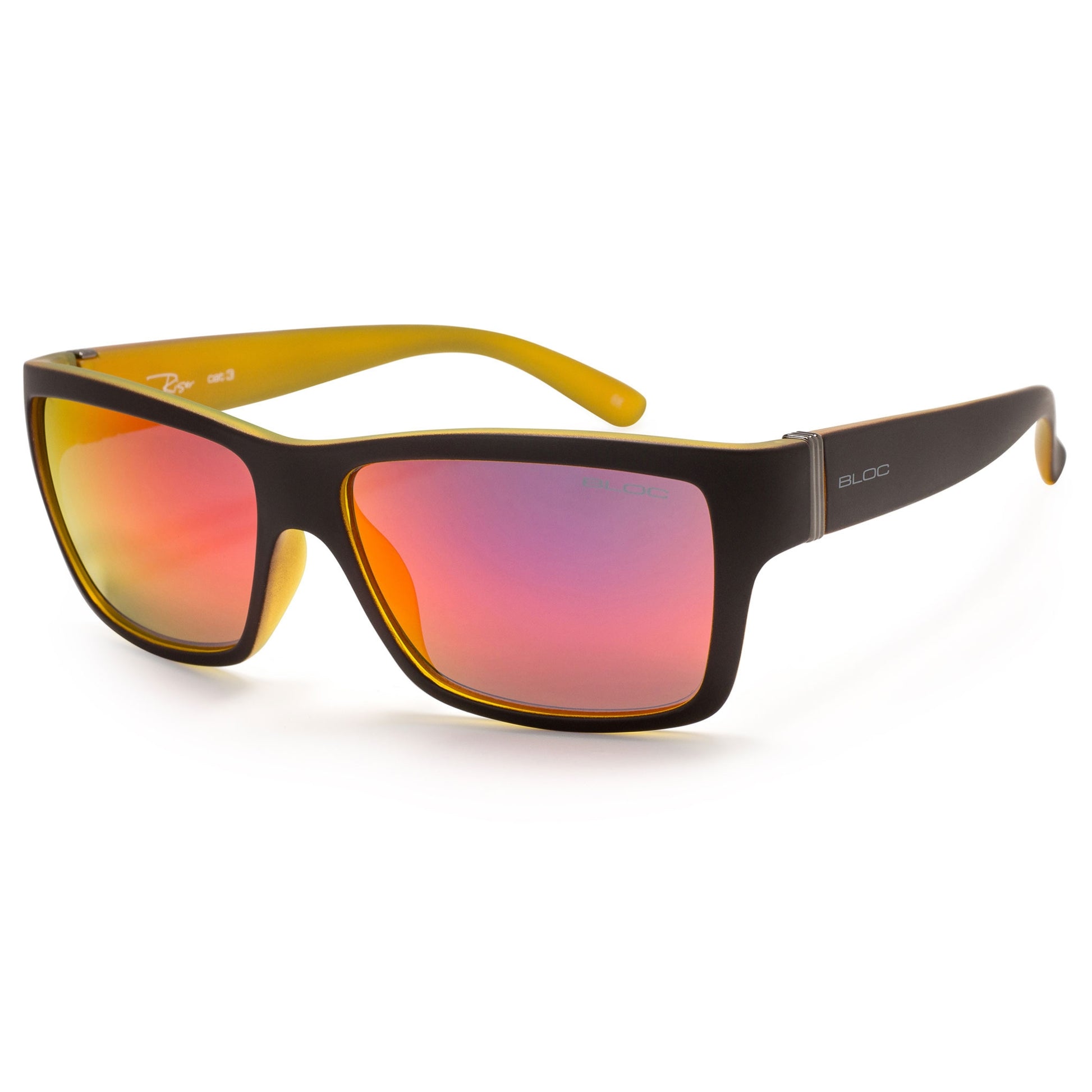 Bloc Riser XR1 Sunglasses – Matt Black Red Mirror Cat 3