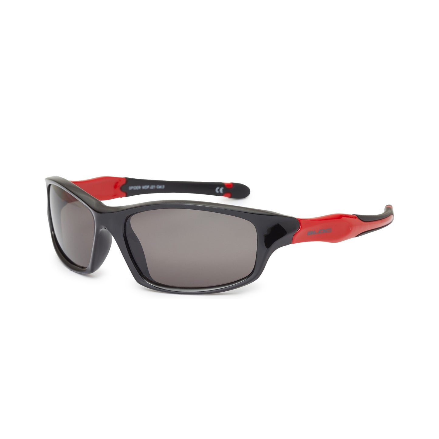Bloc Junior Spider J21 Sunglasses – Black Red Grey Cat 3