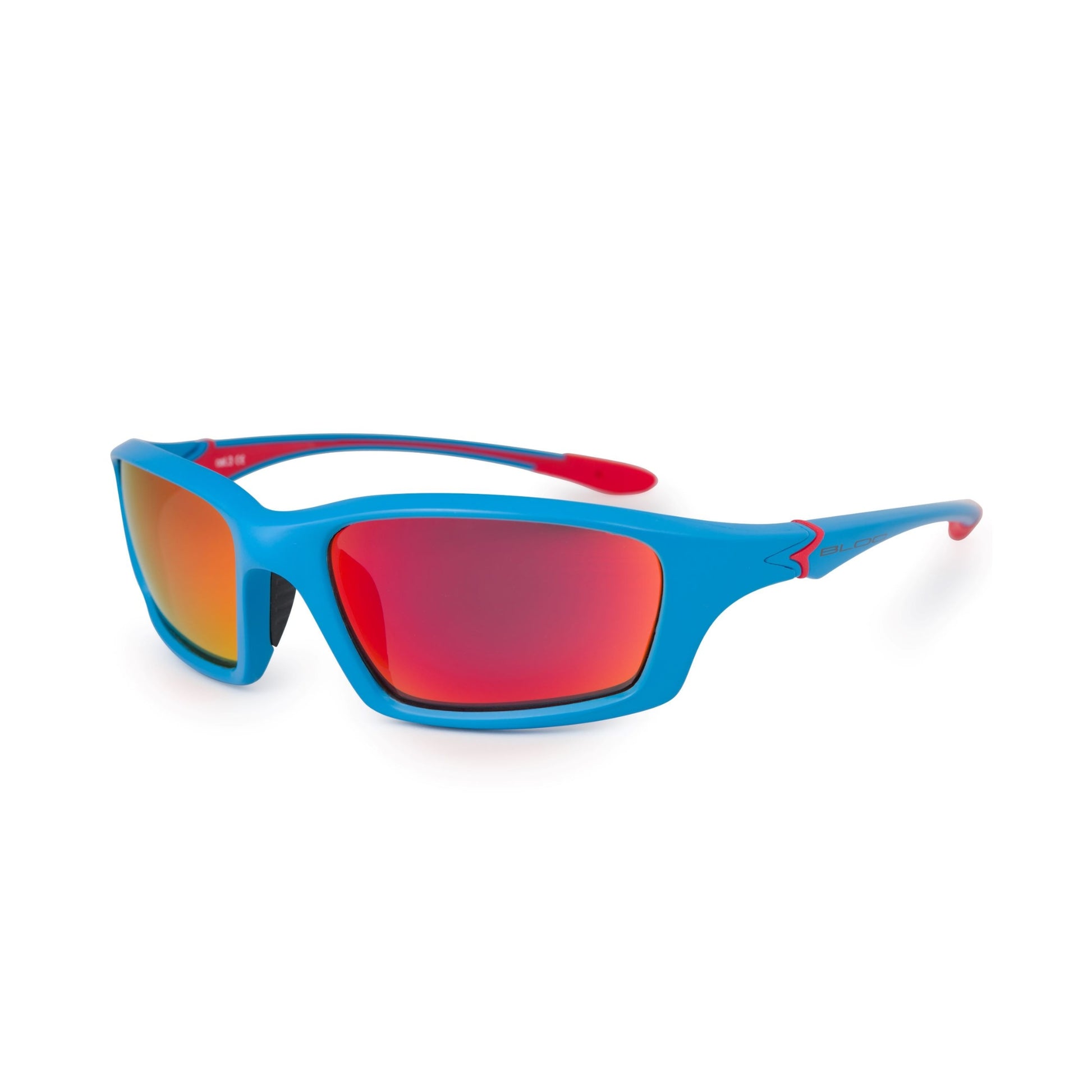 Bloc Junior Talon J44 Sunglasses – Matt Blue Red Mirror Cat 3