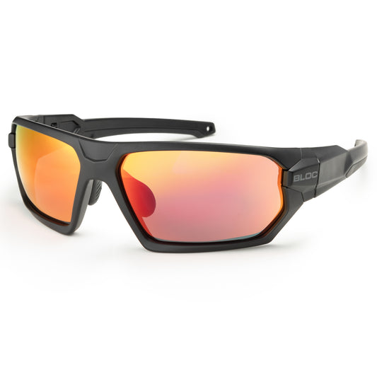 Bloc Twenty Five XMR90 Sunglasses – Matt Black Red Mirror Cat 3