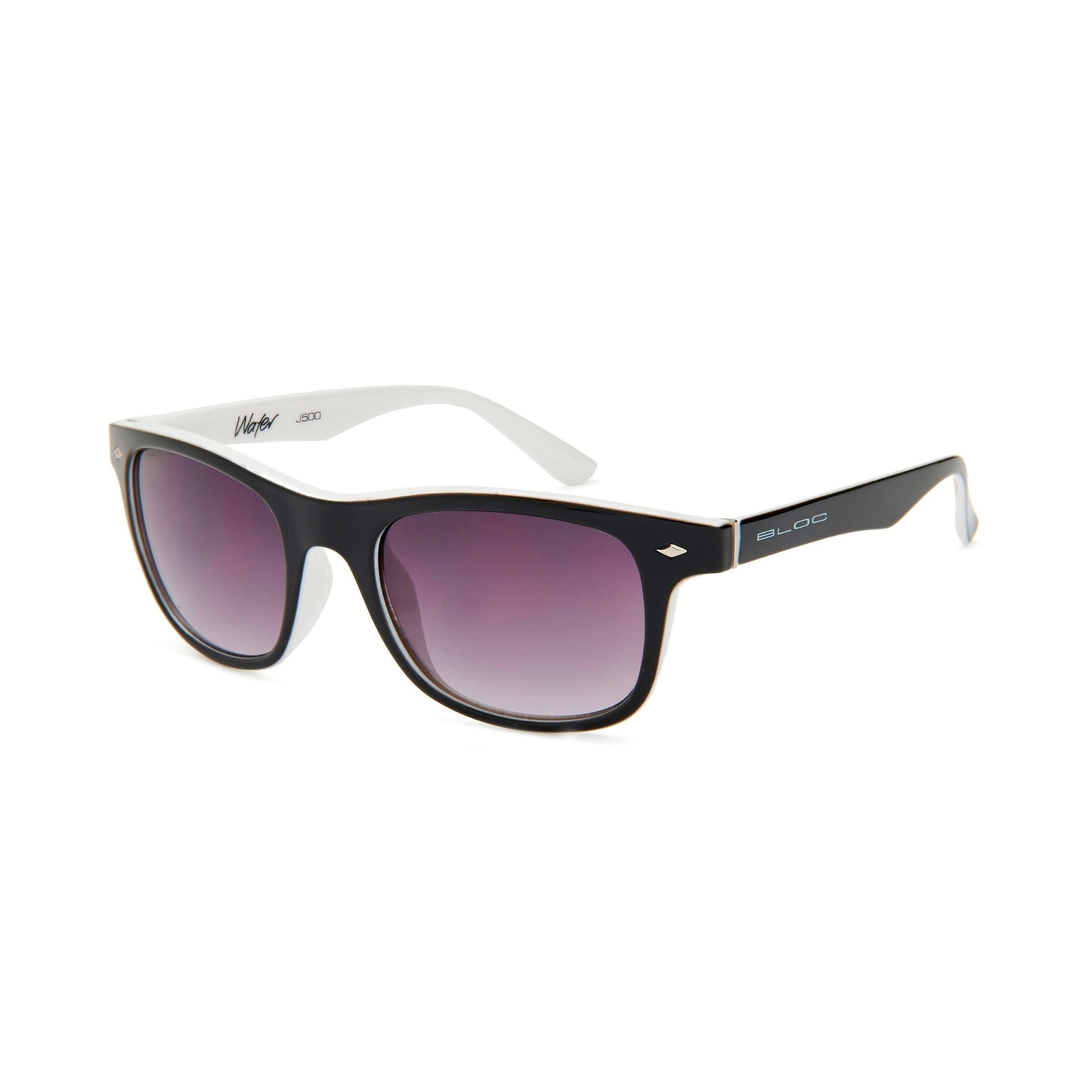 Bloc Junior Wafer J500 Sunglasses – Black White Grey Grad Cat 3