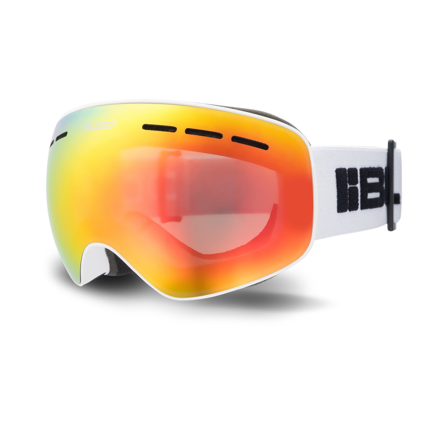 Bloc Moon JM206N Small Fit Ski Goggles – Matt White Red Mirror