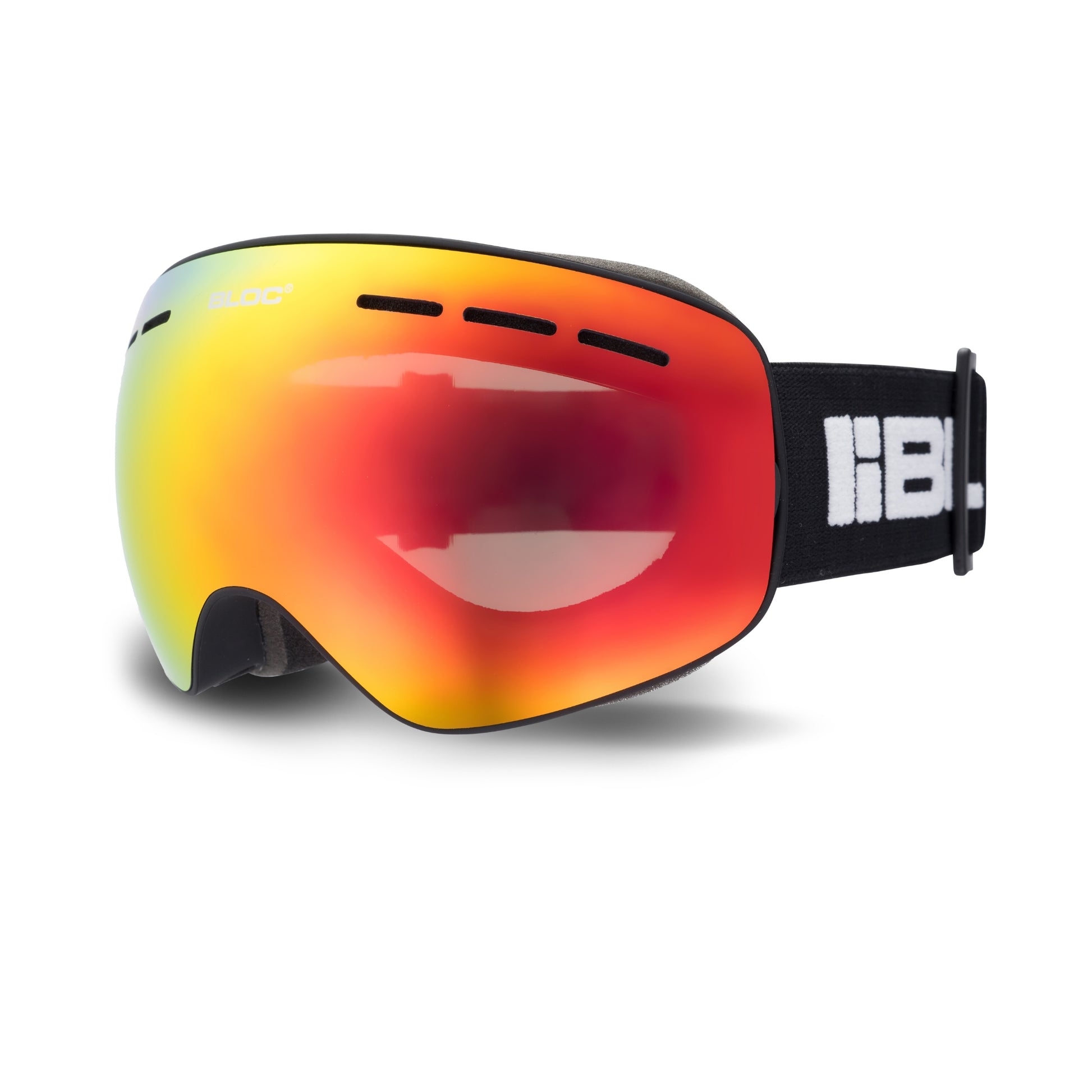 Bloc Small Fit Moon JM805N Ski Goggles – Matt Black Brown Red Mirror