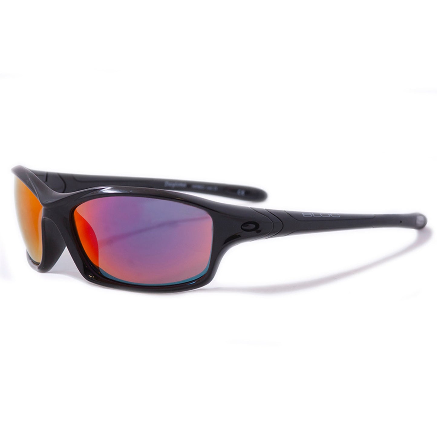 Bloc Daytona XR60 Sports Glasses – Shiny Black Red Mirror Cat 3