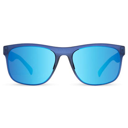 Bloc Elba F996 Sunglasses – Matt Blue Blue Mirror Cat 3