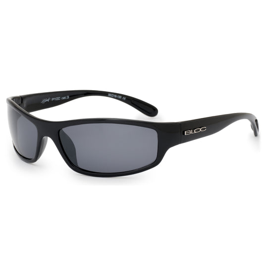 Bloc Hornet P100 Sunglasses – Shiny Black Polarised Grey Cat 3