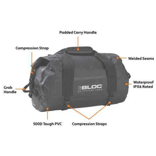 DUFFLE BAG BLACK 30L